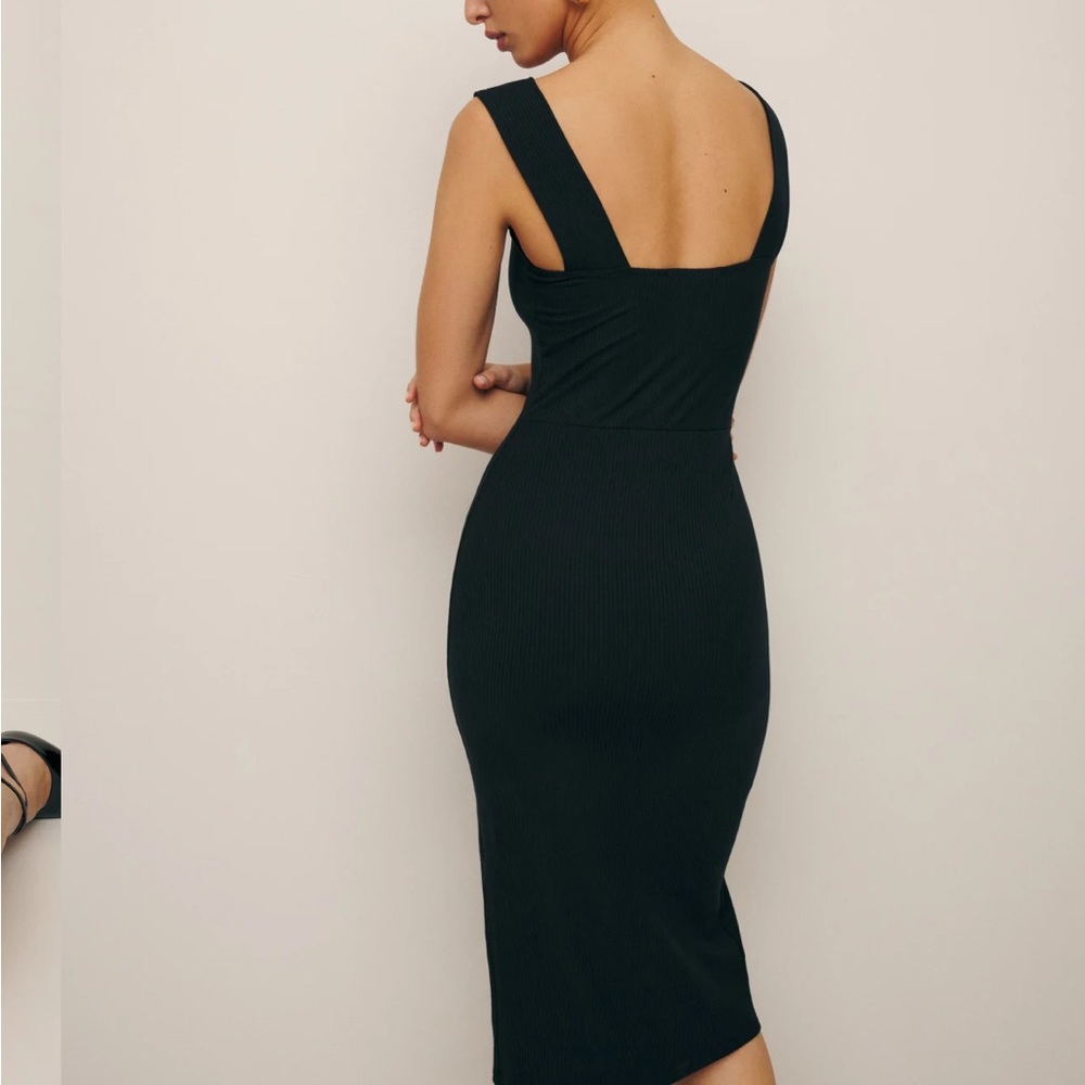 NWOT - Reformation knit Cassi dress black SM - Picture 2 of 9